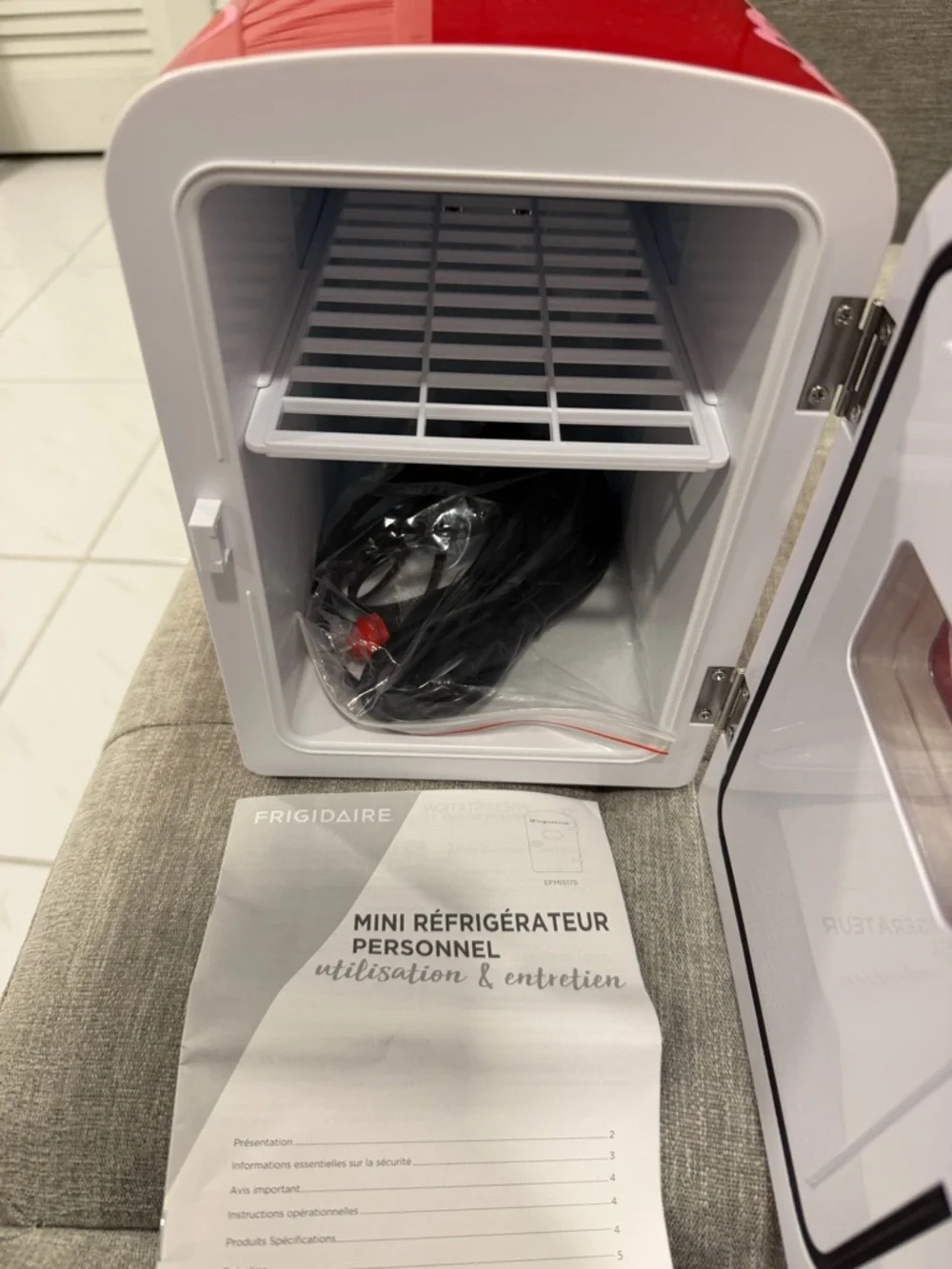 Simply Pop Red Strawberry Mini Refrigerator